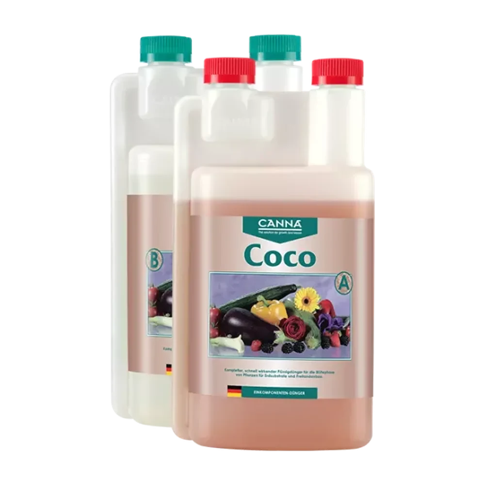 CANNA Coco A&B — Coco-Basisdünger, freigestelltes Produktfoto